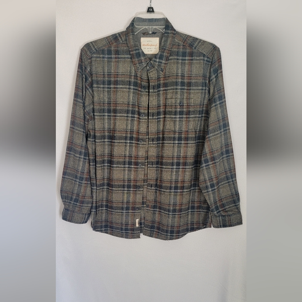 Original Weatherproof Vintage Plaid Long Sleeve Button Down shirt XL